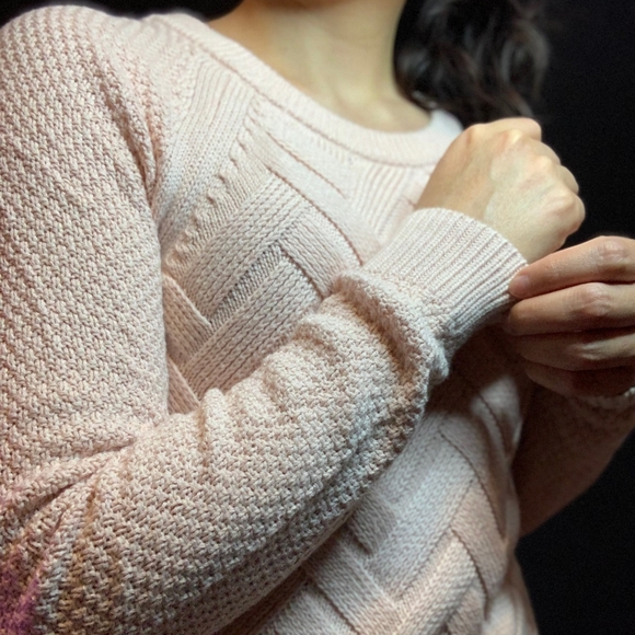 Pink Sonoma Knit Long Sleeve Sweater - Picture 3 of 4